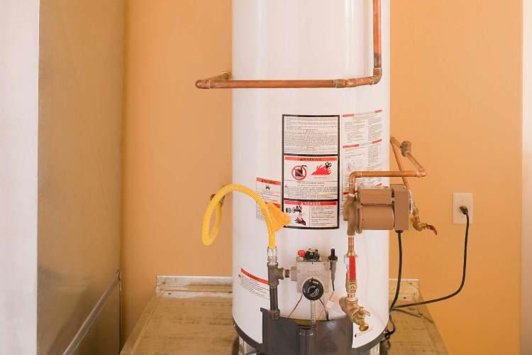 new hot water tank install